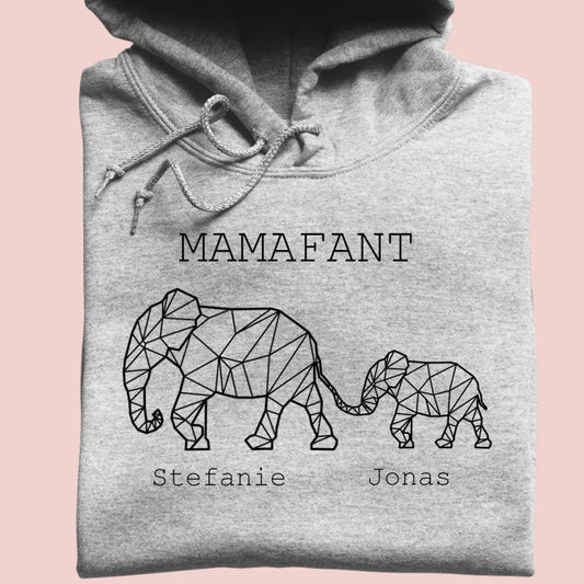 Mamafant - Bio Unisex Hoodie *personalisierbar*