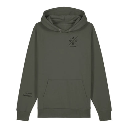 Dad/Mom Minimal Symbole + Ärmel - Bio Unisex Hoodie *personalisierbar* Cruiser Hoodie 2.0 ST ST Khaki