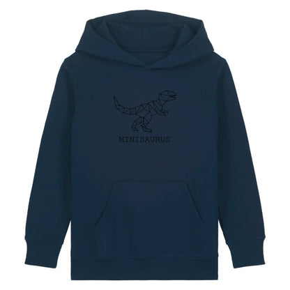 Minisaurus - Bio Kinder Hoodie *personalisierbar (ohne Namen)*