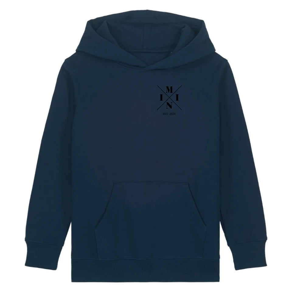 Mini Minimal + Symbole - Bio Kinder Hoodie *personalisierbar* Mini Cruiser Hoodie 2.0 ST ST French-Navy