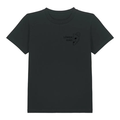 Löwen Kind Brusttasche - Bio Kinder Shirt *personalisierbar (ohne Namen)* Mini Creator Shirt 2.0 ST ST Black