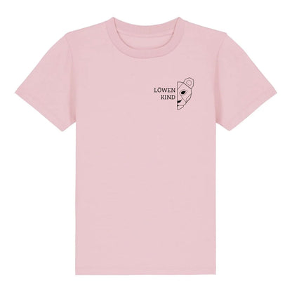 Löwen Kind Brusttasche - Bio Kinder Shirt *personalisierbar (ohne Namen)* Mini Creator Shirt 2.0 ST ST Cotton-Pink