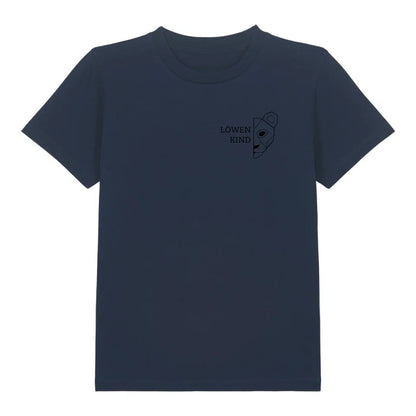 Löwen Kind Brusttasche - Bio Kinder Shirt *personalisierbar (ohne Namen)* Mini Creator Shirt 2.0 ST ST French-Navy