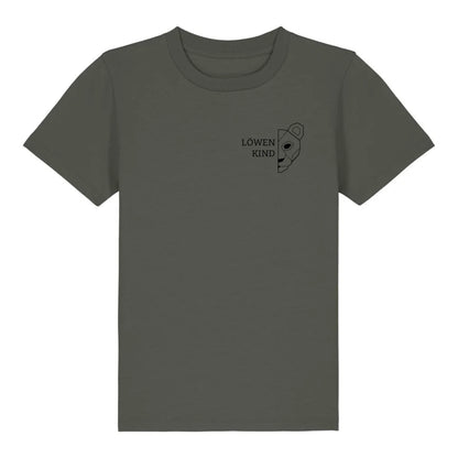 Löwen Kind Brusttasche - Bio Kinder Shirt *personalisierbar (ohne Namen)* Mini Creator Shirt 2.0 ST ST Khaki