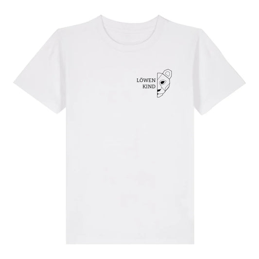 Löwen Kind Brusttasche - Bio Kinder Shirt *personalisierbar (ohne Namen)* Mini Creator Shirt 2.0 ST ST White