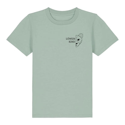 Löwen Kind Brusttasche - Bio Kinder Shirt *personalisierbar (ohne Namen)* Mini Creator Shirt 2.0 ST ST Aloe