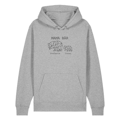 Mama Bär - Bio Unisex Hoodie *personalisierbar (1-4 Kinder mit Namen)*