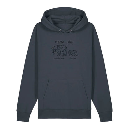 Mama Bär - Bio Unisex Hoodie *personalisierbar (1-4 Kinder mit Namen)*