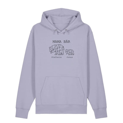 Mama Bär - Bio Unisex Hoodie *personalisierbar (1-4 Kinder mit Namen)*