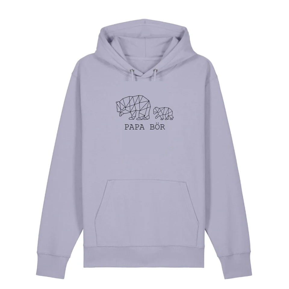 Papa Bör - Bio Unisex Hoodie *personalisierbar (1-4 Kinder ohne Namen)*