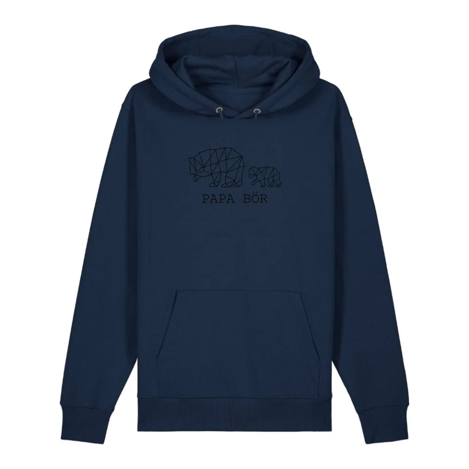 Papa Bör - Bio Unisex Hoodie *personalisierbar (1-4 Kinder ohne Namen)*