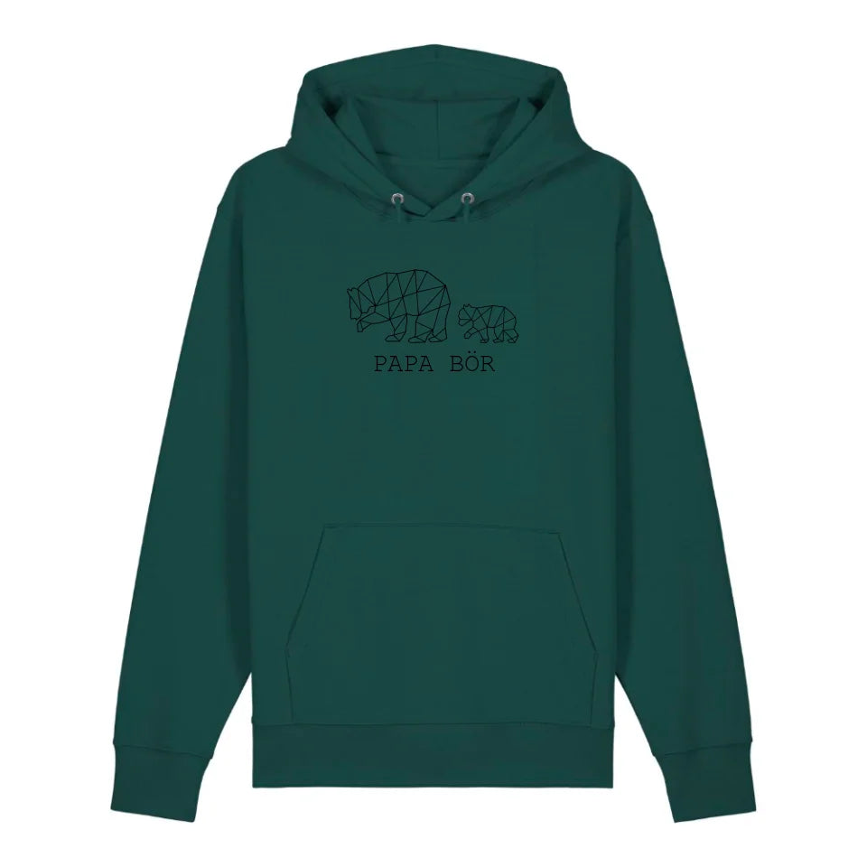 Papa Bör - Bio Unisex Hoodie *personalisierbar (1-4 Kinder ohne Namen)*