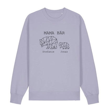 Mama Bär - Bio Unisex Sweatshirt *personalisierbar (1-4 Kinder mit Namen)*