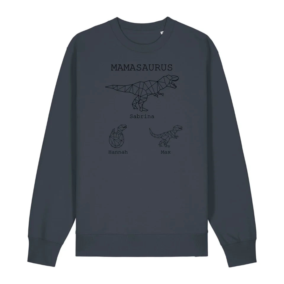 Mamasaurus - Bio Unisex Sweatshirt *personalisierbar (mit Namen)*
