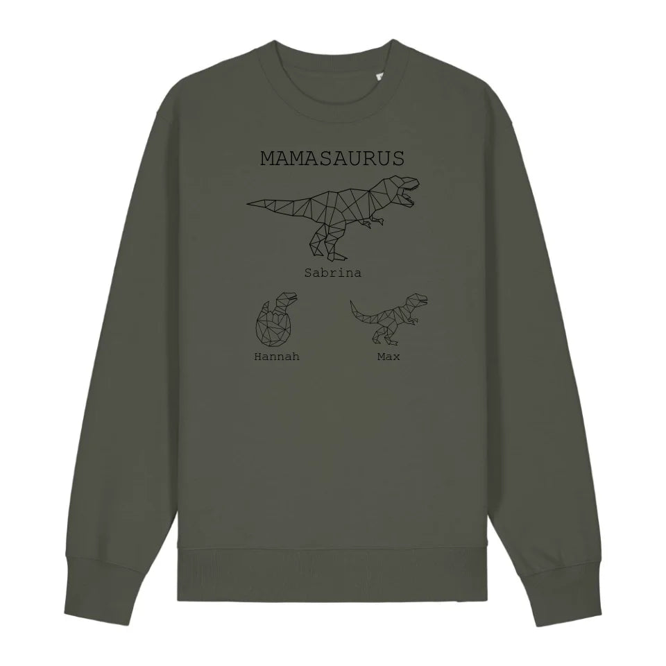 Mamasaurus - Bio Unisex Sweatshirt *personalisierbar (mit Namen)*