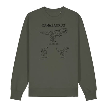 Mamasaurus - Bio Unisex Sweatshirt *personalisierbar (mit Namen)*