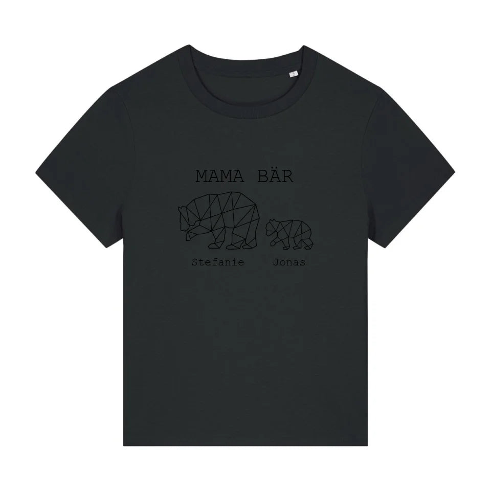 Mama Bär - Bio Damen Shirt *personalisierbar (1-4 Kinder mit Namen)*