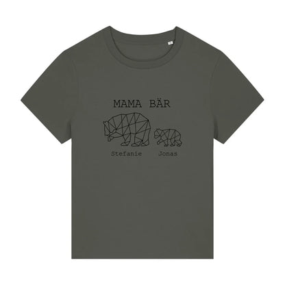 Mama Bär - Bio Damen Shirt *personalisierbar (1-4 Kinder mit Namen)*