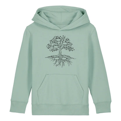 Family Tree - Bio Kinder Hoodie *personalisierbar*