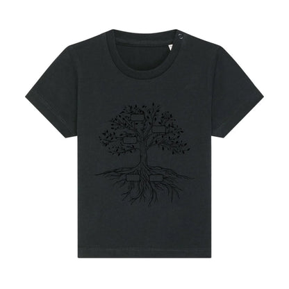 Family Tree - Bio Baby Shirt *personalisierbar* Baby Creator T-Shirt ST ST NEU Black