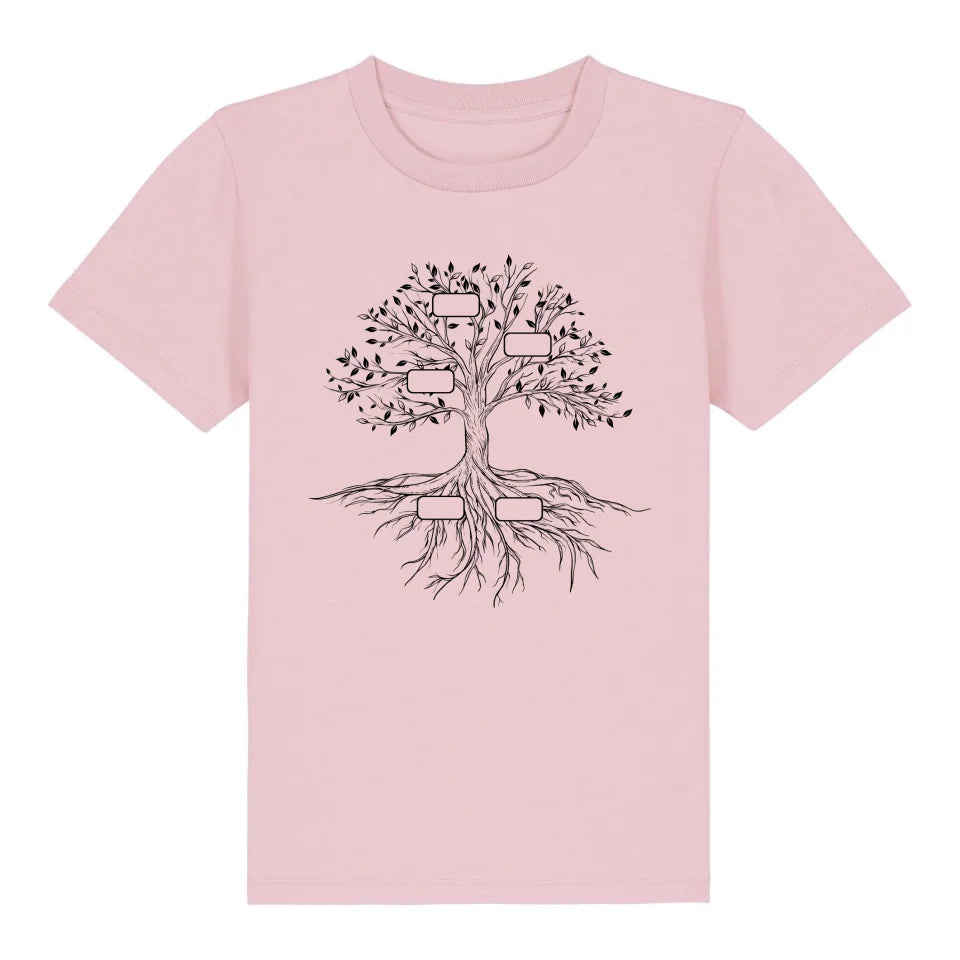 Family Tree - Bio Kinder Shirt *personalisierbar* Mini Creator Shirt 2.0 ST ST Cotton-Pink