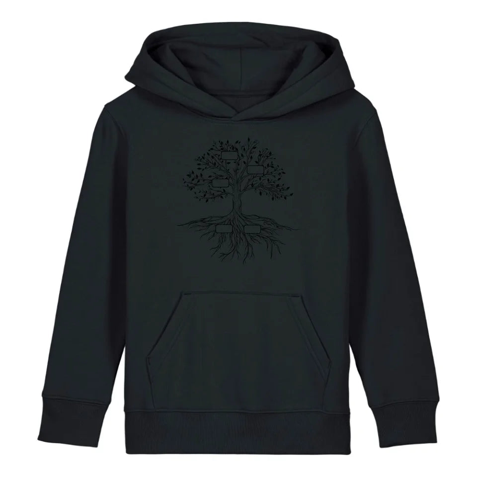 Family Tree - Bio Kinder Hoodie *personalisierbar*