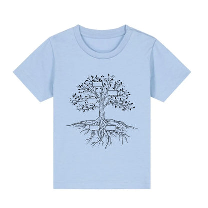 Family Tree - Bio Baby Shirt *personalisierbar* Baby Creator T-Shirt ST ST NEU Blue-Soul