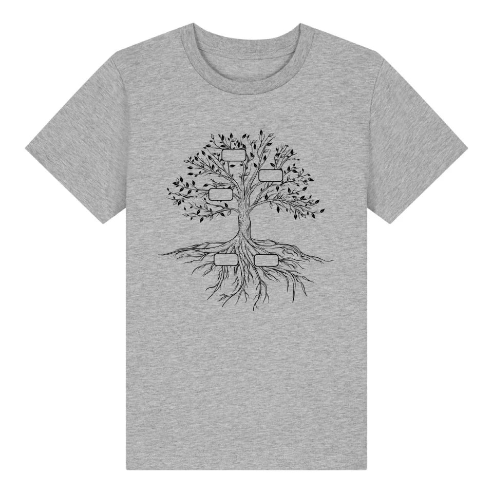 Family Tree - Bio Kinder Shirt *personalisierbar* Mini Creator Shirt 2.0 ST ST Heather-Grey