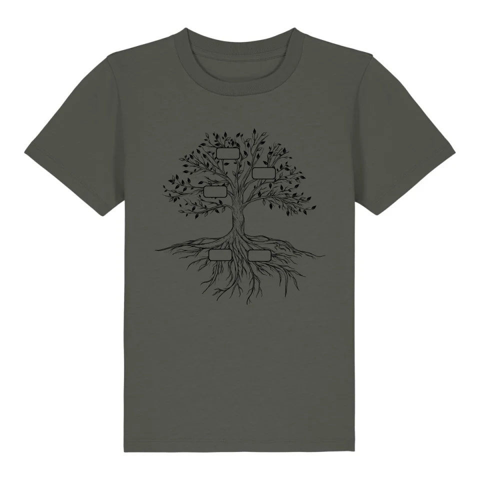 Family Tree - Bio Kinder Shirt *personalisierbar* Mini Creator Shirt 2.0 ST ST Khaki