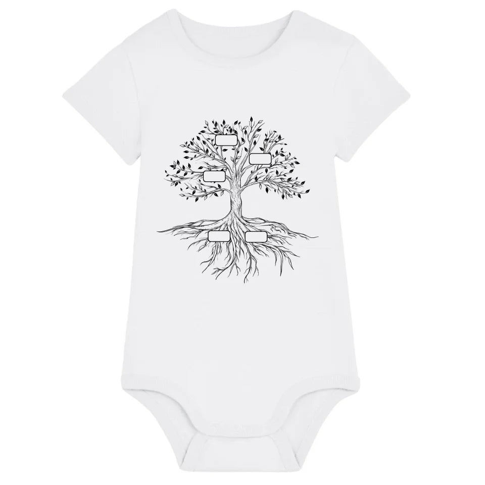 Family Tree - Bio Baby Body *personalisierbar* Baby Body ST ST White