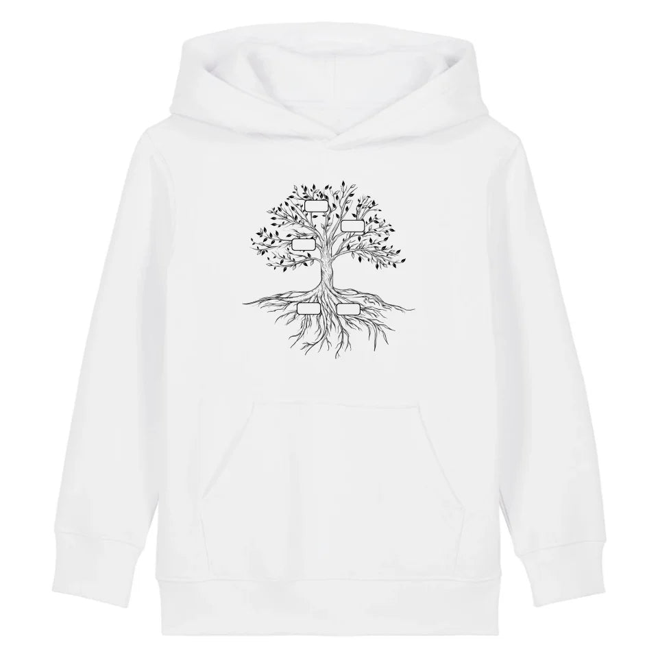 Family Tree - Bio Kinder Hoodie *personalisierbar*