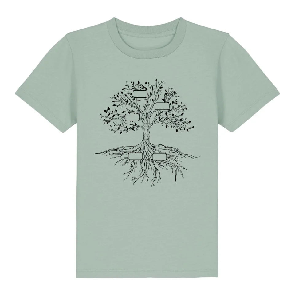 Family Tree - Bio Kinder Shirt *personalisierbar* Mini Creator Shirt 2.0 ST ST Aloe