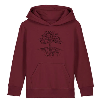 Family Tree - Bio Kinder Hoodie *personalisierbar* Mini Cruiser Hoodie 2.0 ST ST Burgundy