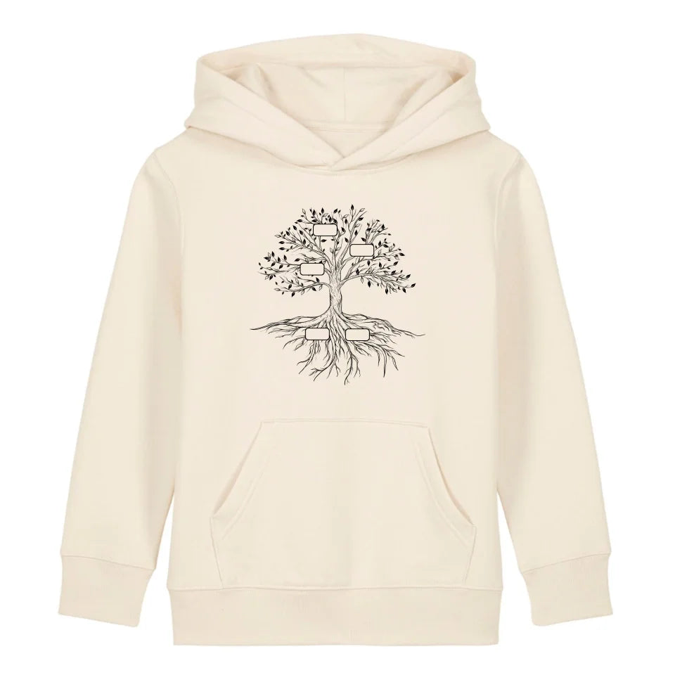 Family Tree - Bio Kinder Hoodie *personalisierbar*