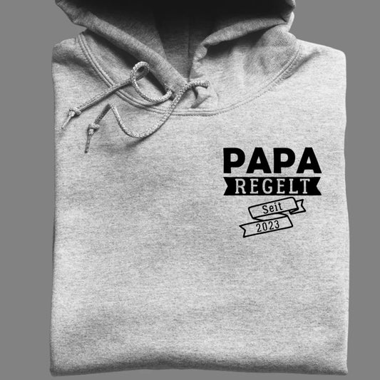 Papa regelt - Bio Unisex Hoodie *personalisierbar*