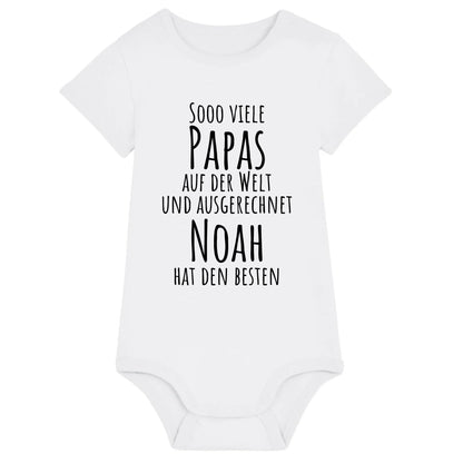 Sooo viele Papas - Bio Baby Body *personalisierbar* Baby Body ST ST White