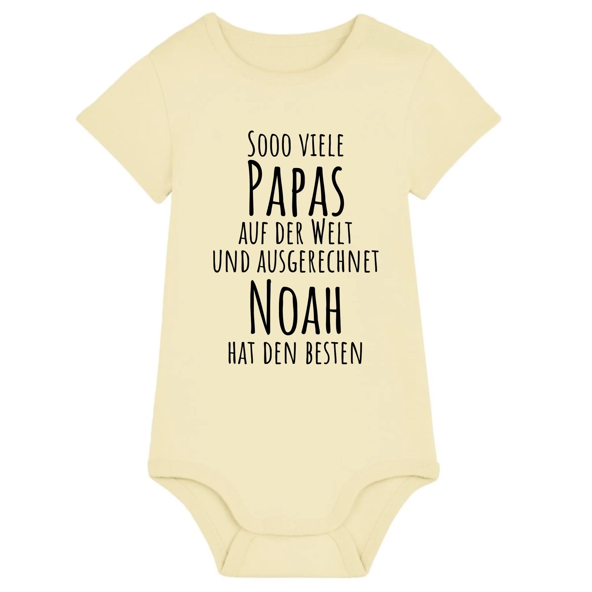 Sooo viele Papas - Bio Baby Body *personalisierbar* Baby Body ST ST Butter