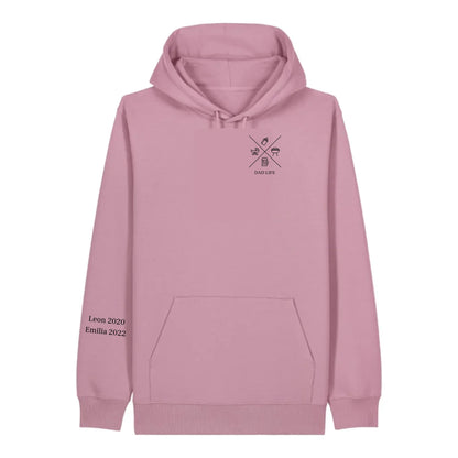 Dad/Mom Minimal Symbole + Ärmel - Bio Unisex Hoodie *personalisierbar* Cruiser Hoodie 2.0 ST ST Lilac-Dream