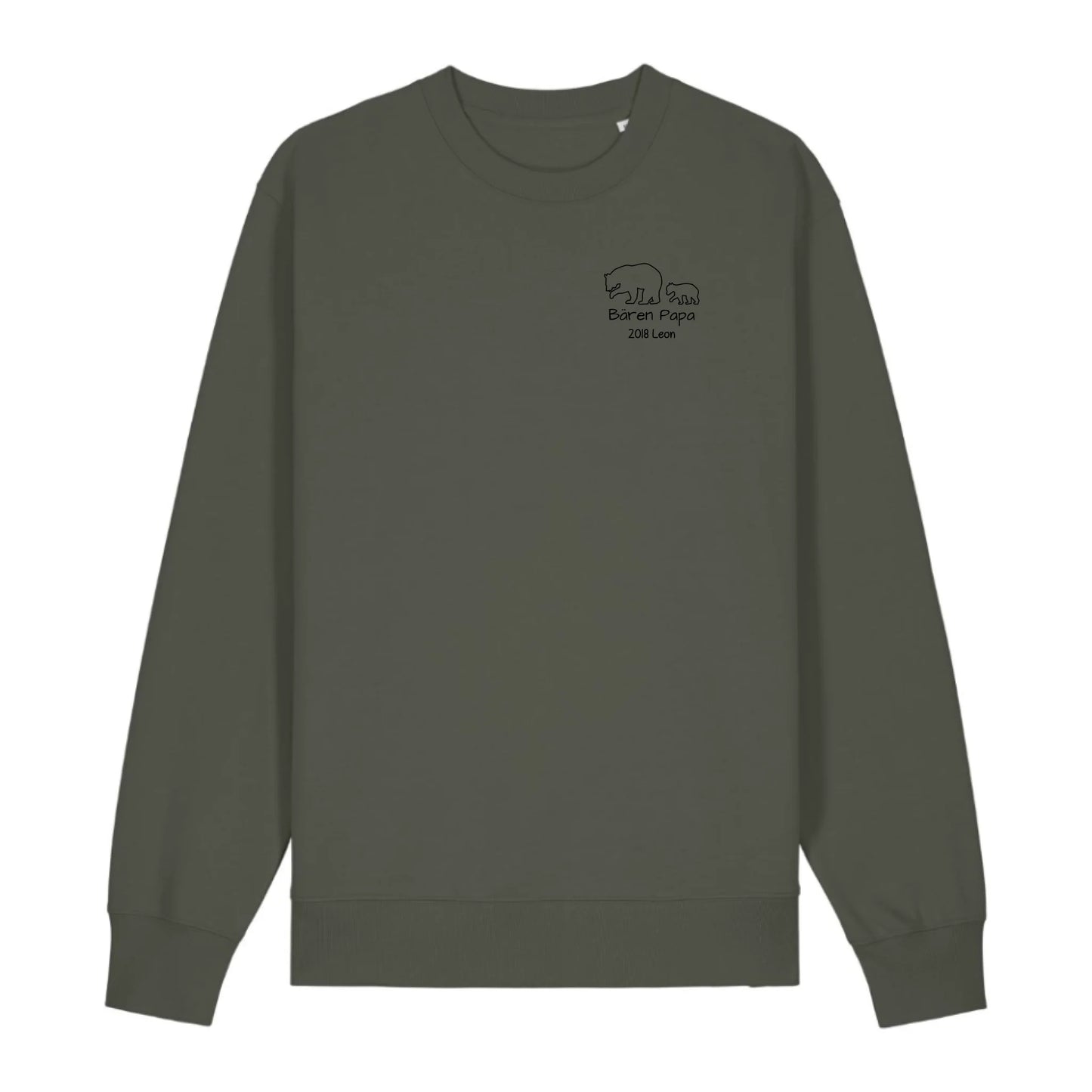Bären Papa klein - Bio Unisex Sweatshirt *personalisierbar*