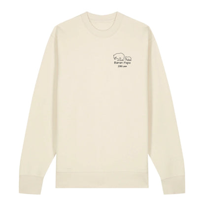 Bären Papa klein - Bio Unisex Sweatshirt *personalisierbar*