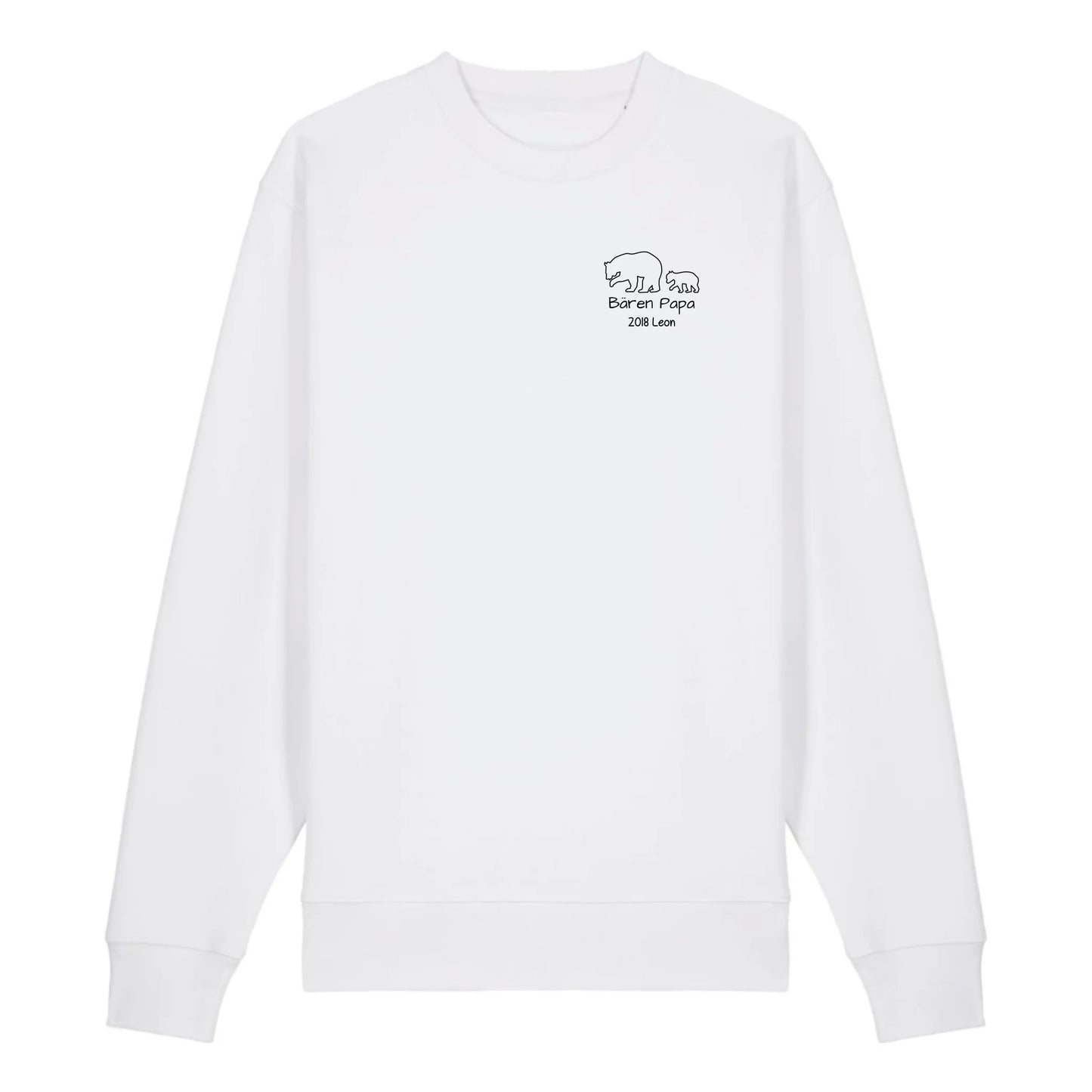 Bären Papa klein - Bio Unisex Sweatshirt *personalisierbar*