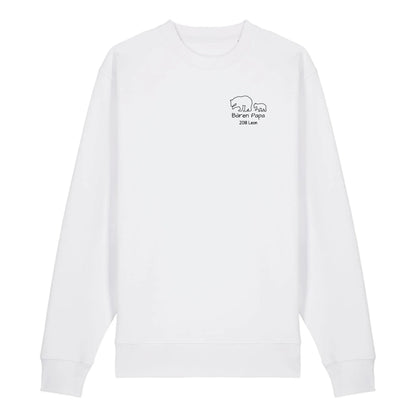 Bären Papa klein - Bio Unisex Sweatshirt *personalisierbar*