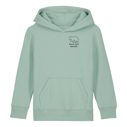 Bären Kind klein - Bio Kinder Hoodie *personalisierbar*