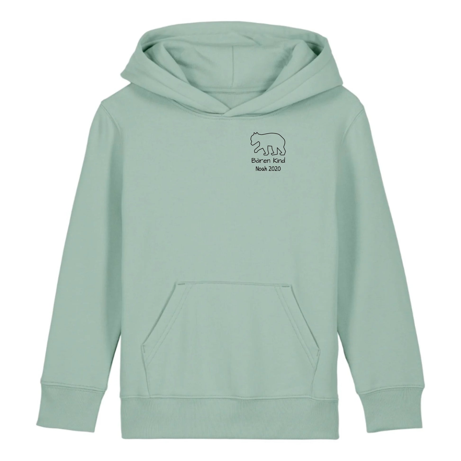 Bären Kind klein - Bio Kinder Hoodie *personalisierbar* Mini Cruiser Hoodie 2.0 ST ST Aloe