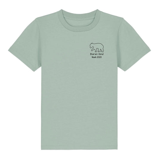 Bären Kind klein - Bio Kinder Shirt *personalisierbar* Mini Creator Shirt 2.0 ST ST Aloe