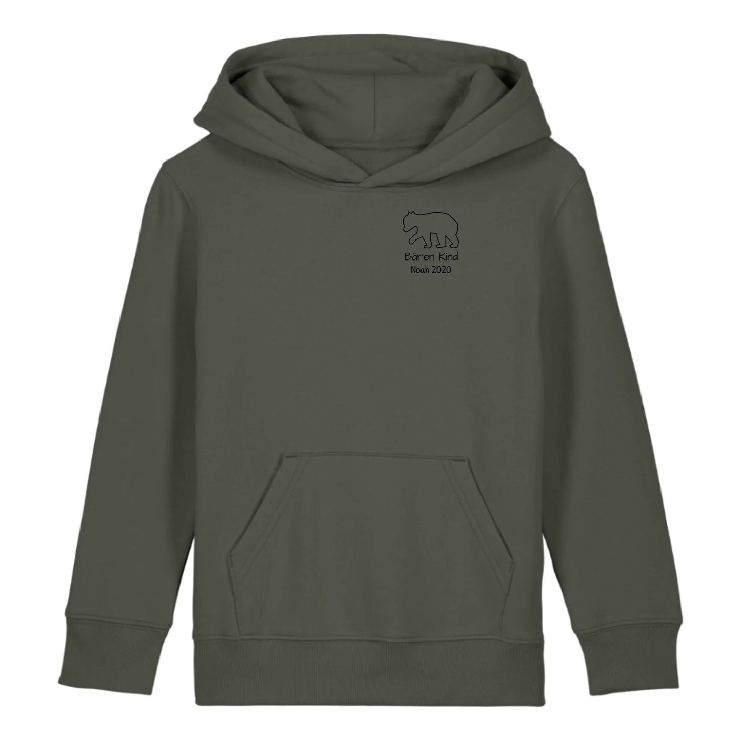 Bären Kind klein - Bio Kinder Hoodie *personalisierbar* Mini Cruiser Hoodie 2.0 ST ST Khaki