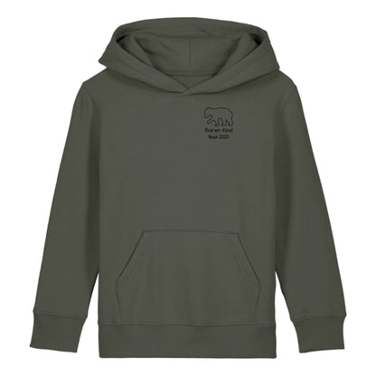 Bären Kind klein - Bio Kinder Hoodie *personalisierbar*