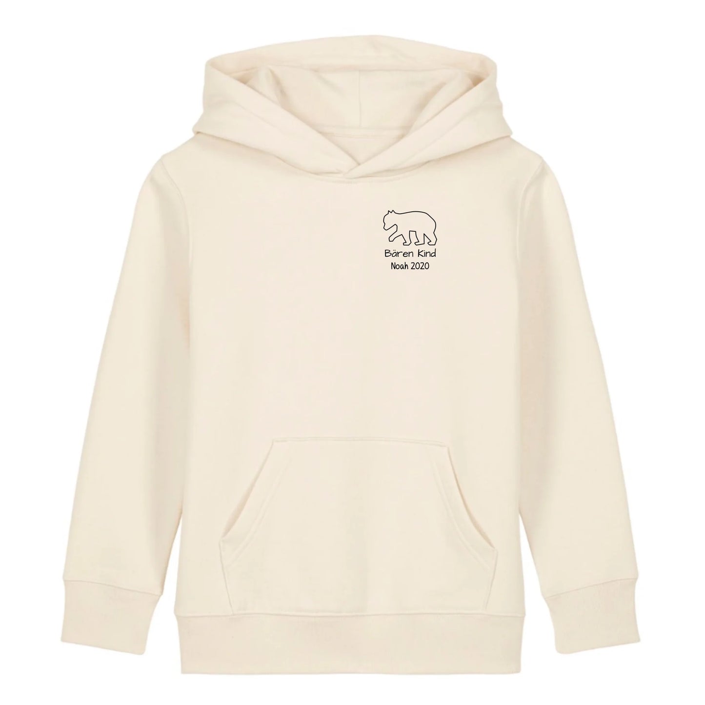 Bären Kind klein - Bio Kinder Hoodie *personalisierbar* Mini Cruiser Hoodie 2.0 ST ST Natural-Raw