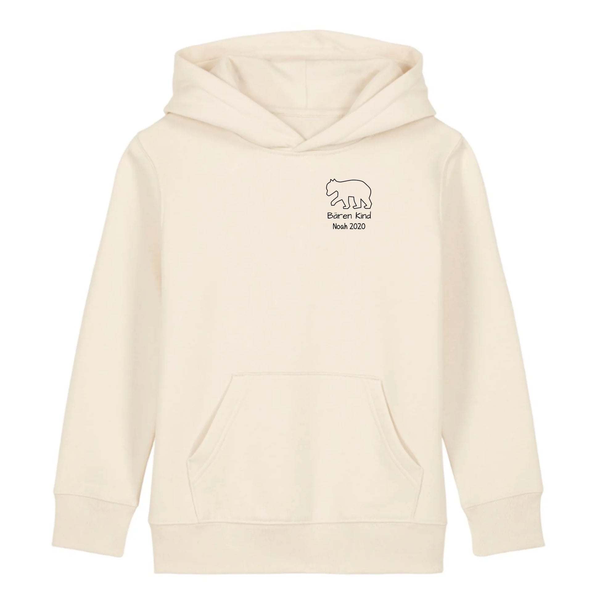 Bären Kind klein - Bio Kinder Hoodie *personalisierbar* Mini Cruiser Hoodie 2.0 ST ST Natural-Raw