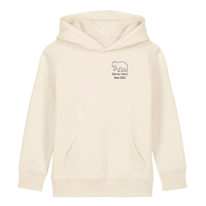 Bären Kind klein - Bio Kinder Hoodie *personalisierbar* Mini Cruiser Hoodie 2.0 ST ST Natural-Raw